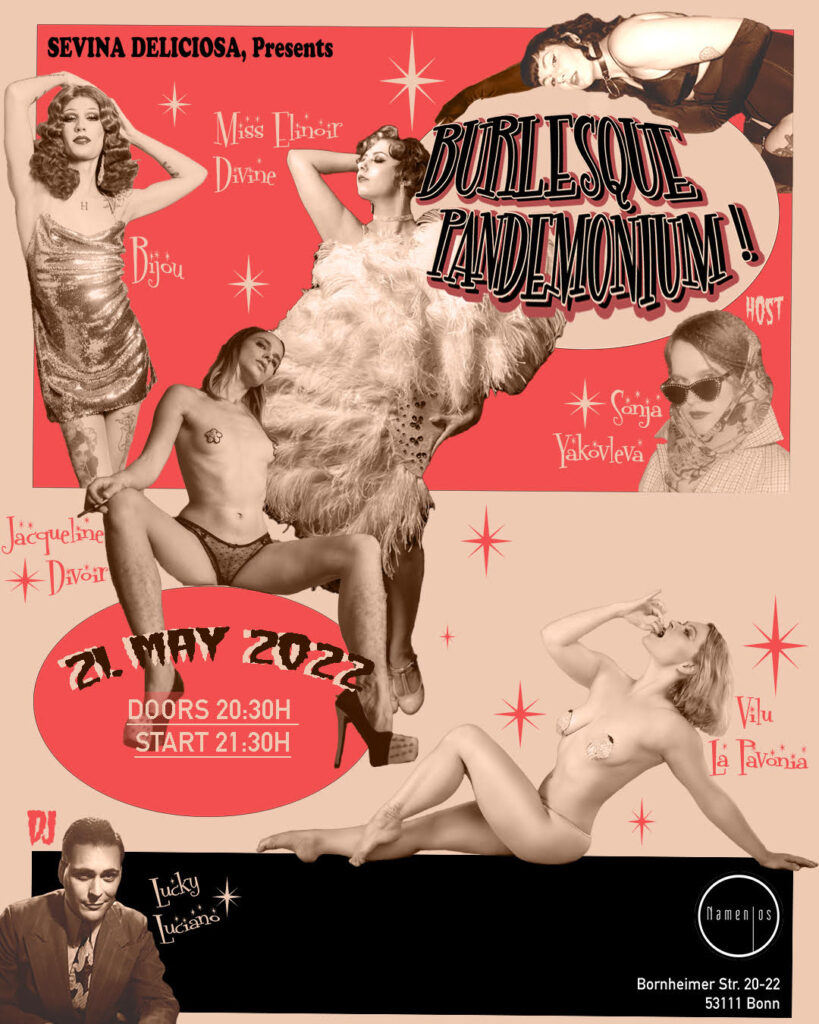 Miss Elinor Divine Burlesque Pandemonium Bonn Deutschland