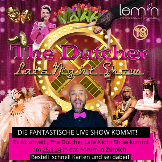 the dutcher Late night show miss elinor divine die burlesqueperle vom rhein